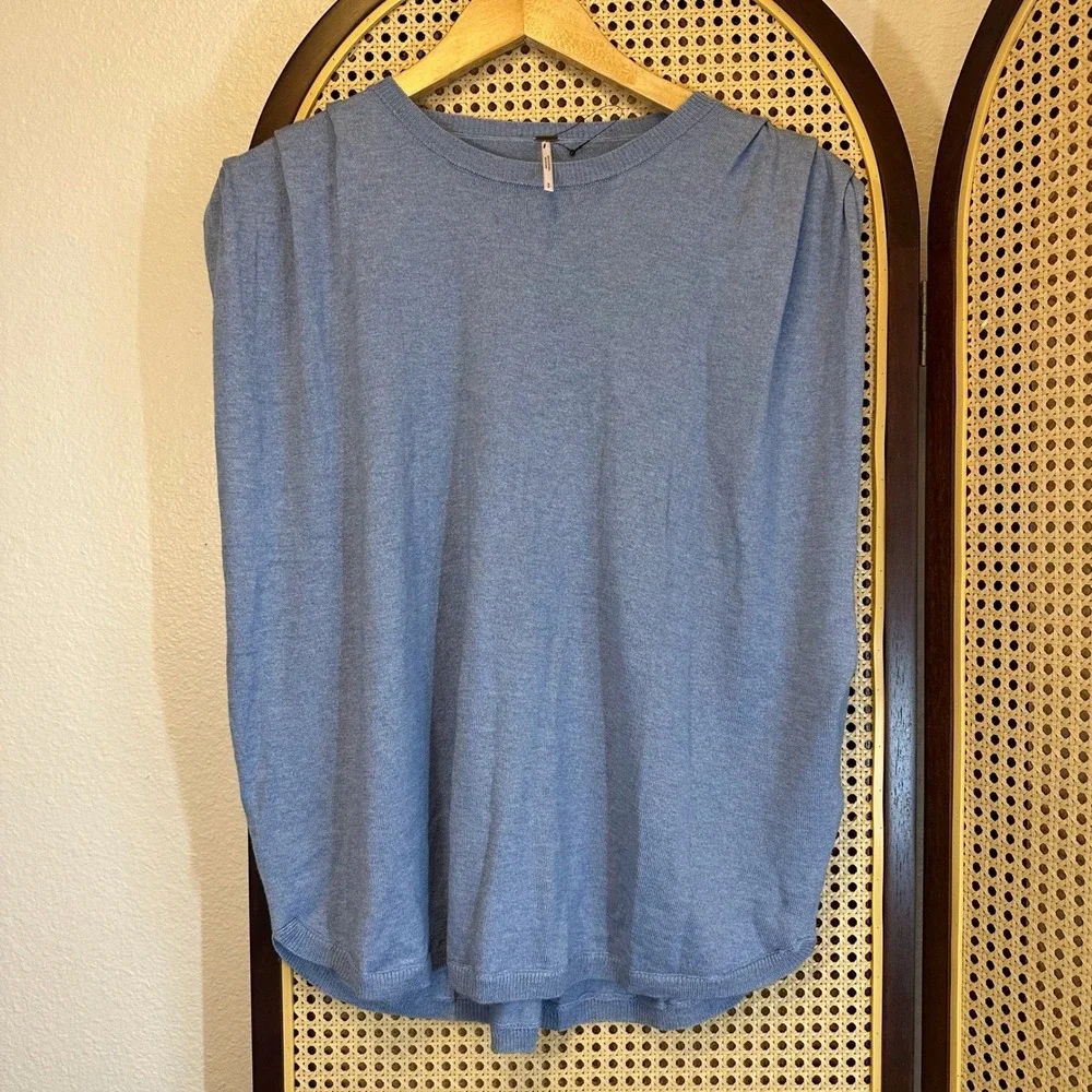 NWOT Free People Geneva Mineral Mist Knit Sleeveless Wool Blend Sweater Sz Small